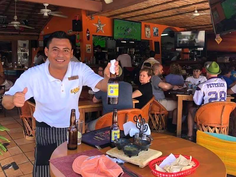 Waiter at Cabo Cantina, Cabo San Lucas